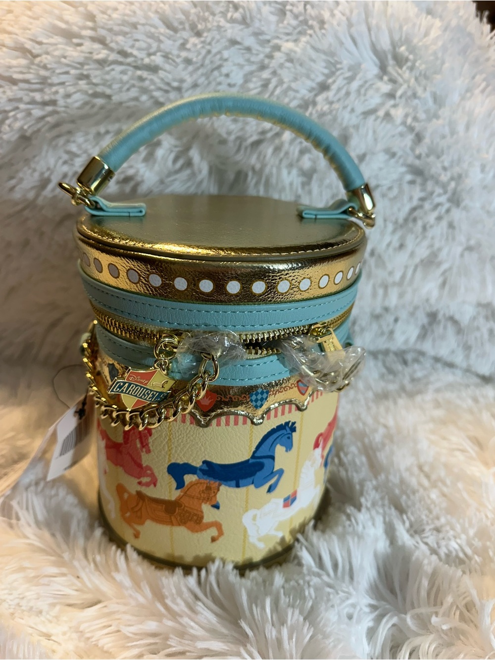 NWT Gorgeous Disney Parks Carousel Loungefly Crossbody Purse Bag